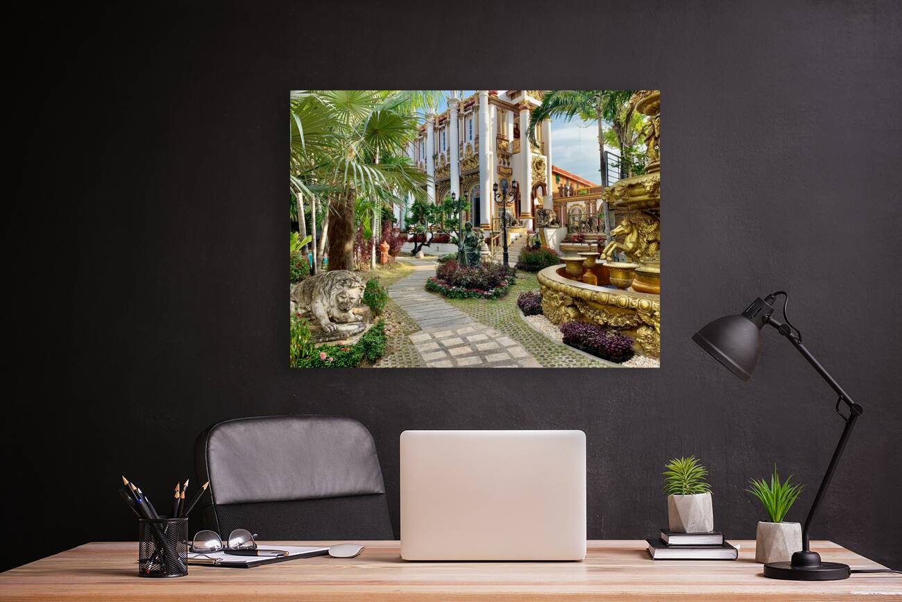 Beautiful Thai Temple Garden Reproduction