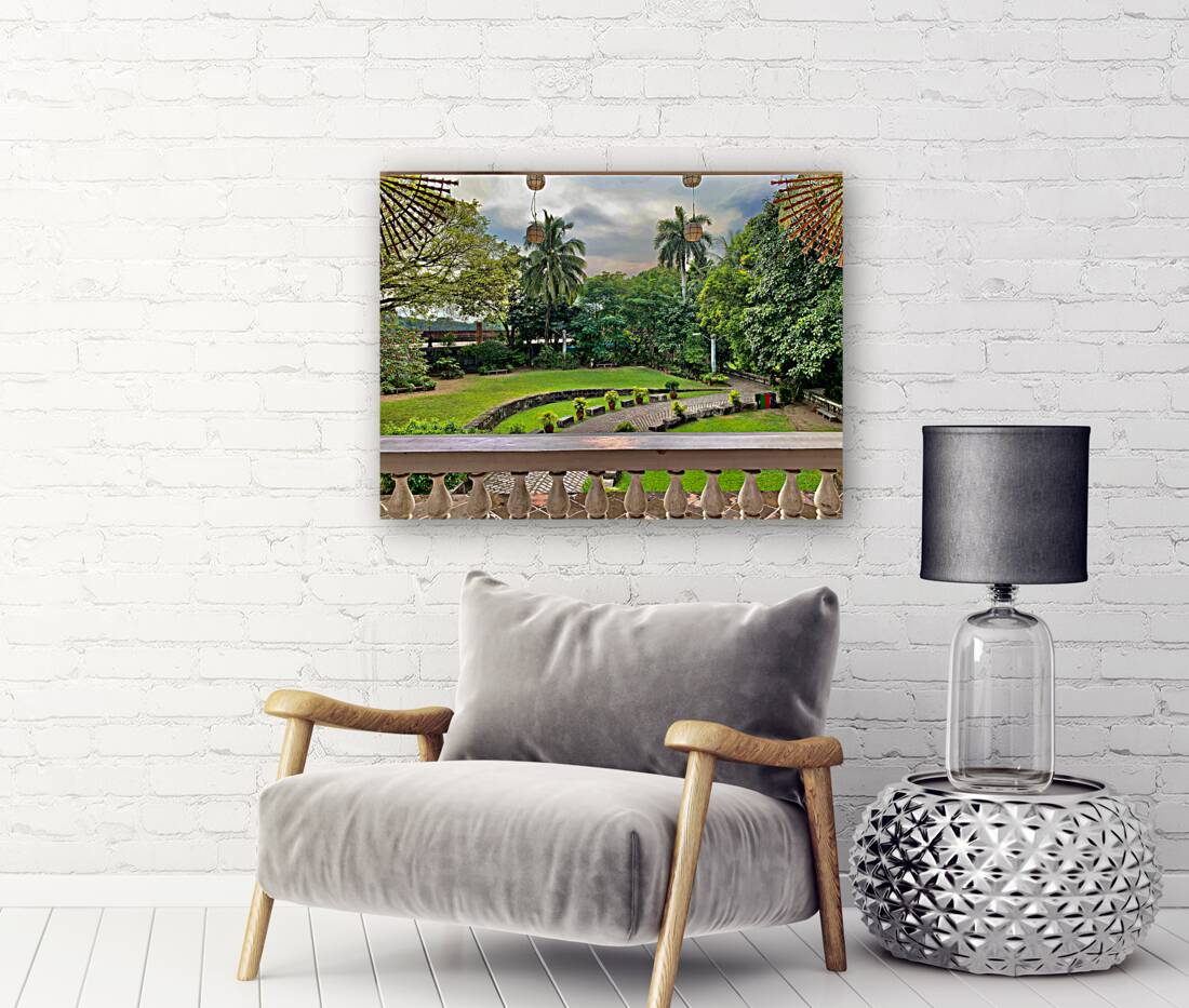 Beautiful Garden from the Balcony Reproduction