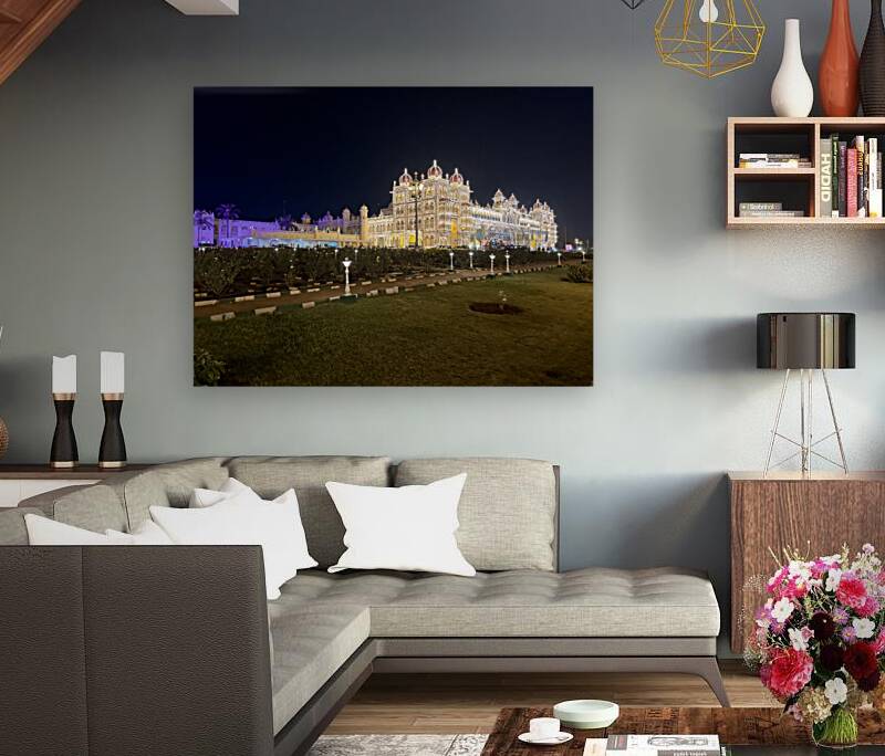 Mysore Palace at Night 2 Reproduction