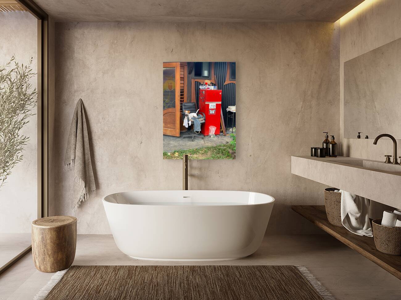 The Red Fridge and the Dog 1 Reproduction