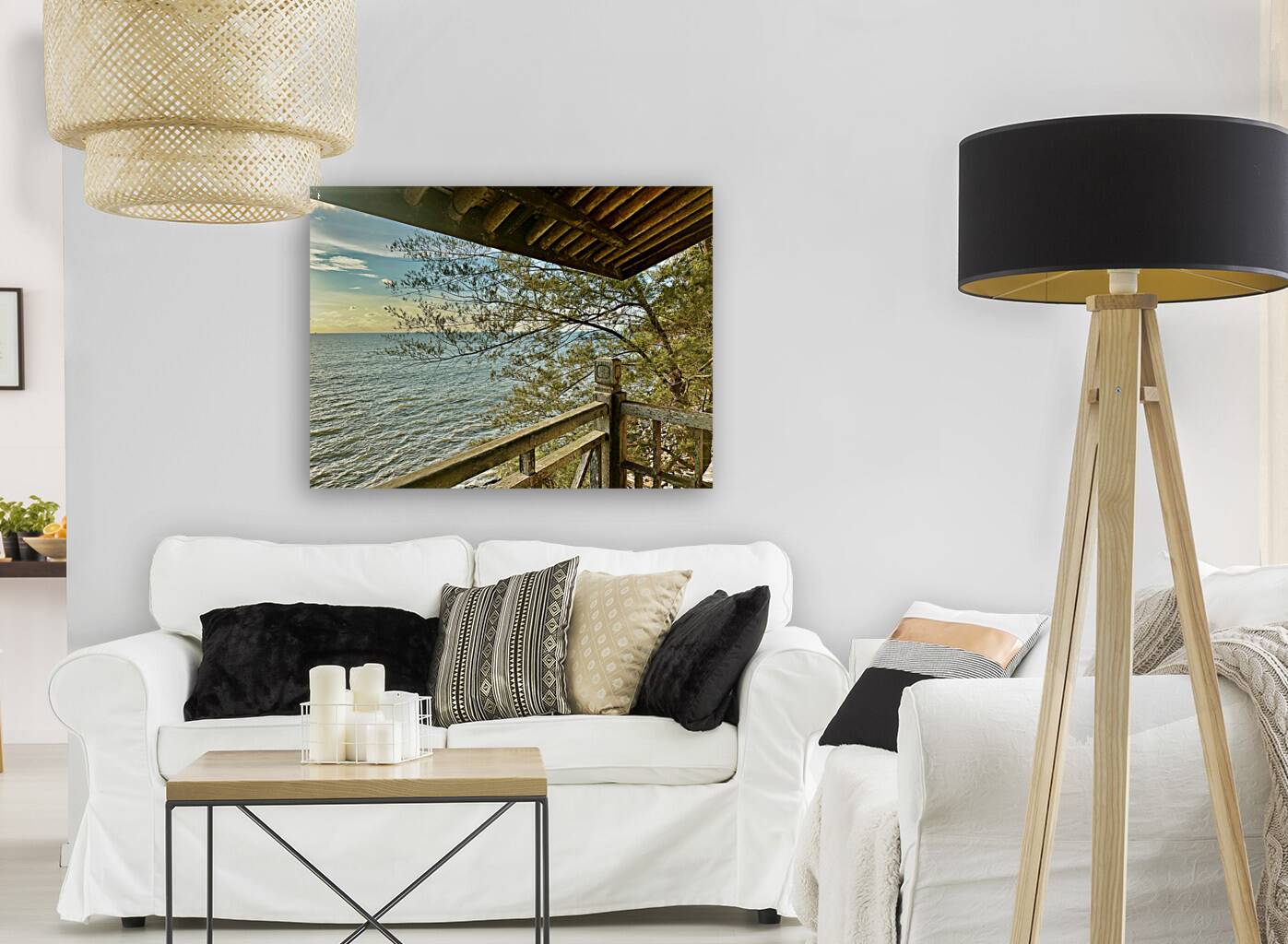 From the Balcony in Miri 1 Reproduction