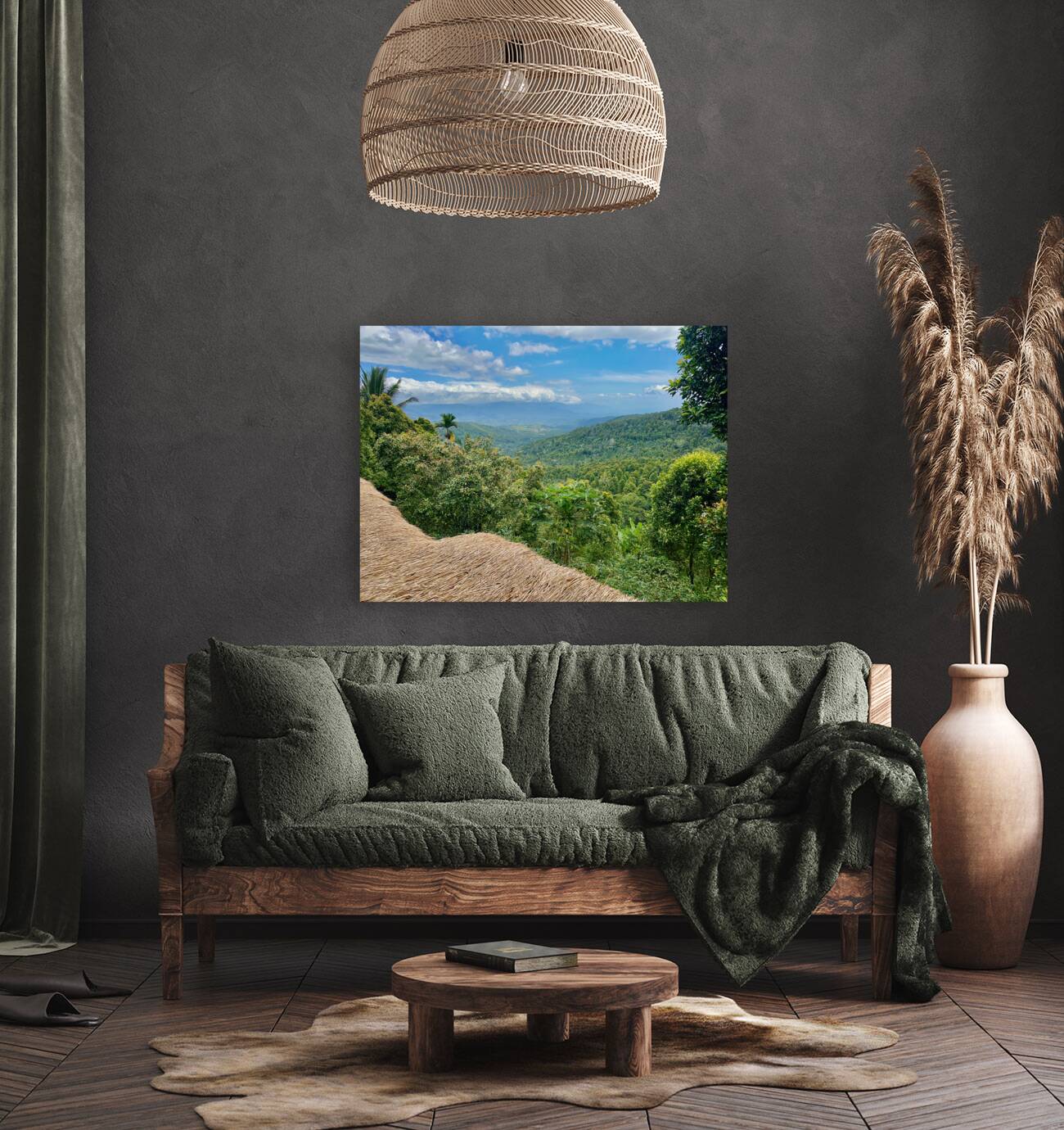 From the Rooftop Munduk Bali Reproduction