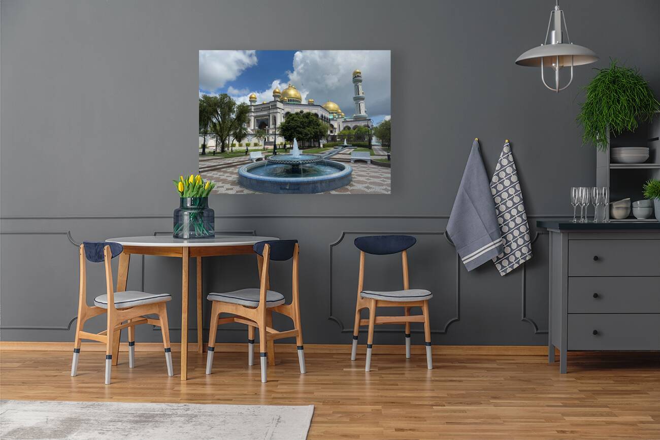 Jame Asr Hassanil Bolkiah Mosque Brunei 6 Reproduction