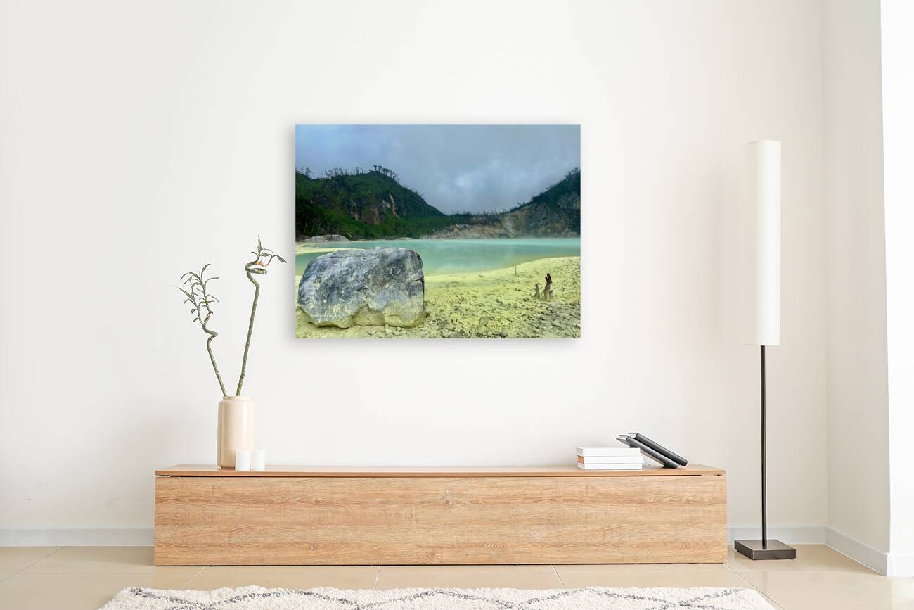 White Crater Java Indonesia 2 Reproduction