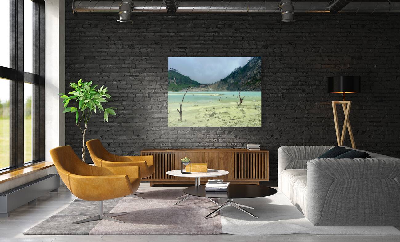 White Crater Java Indonesia 1 Reproduction