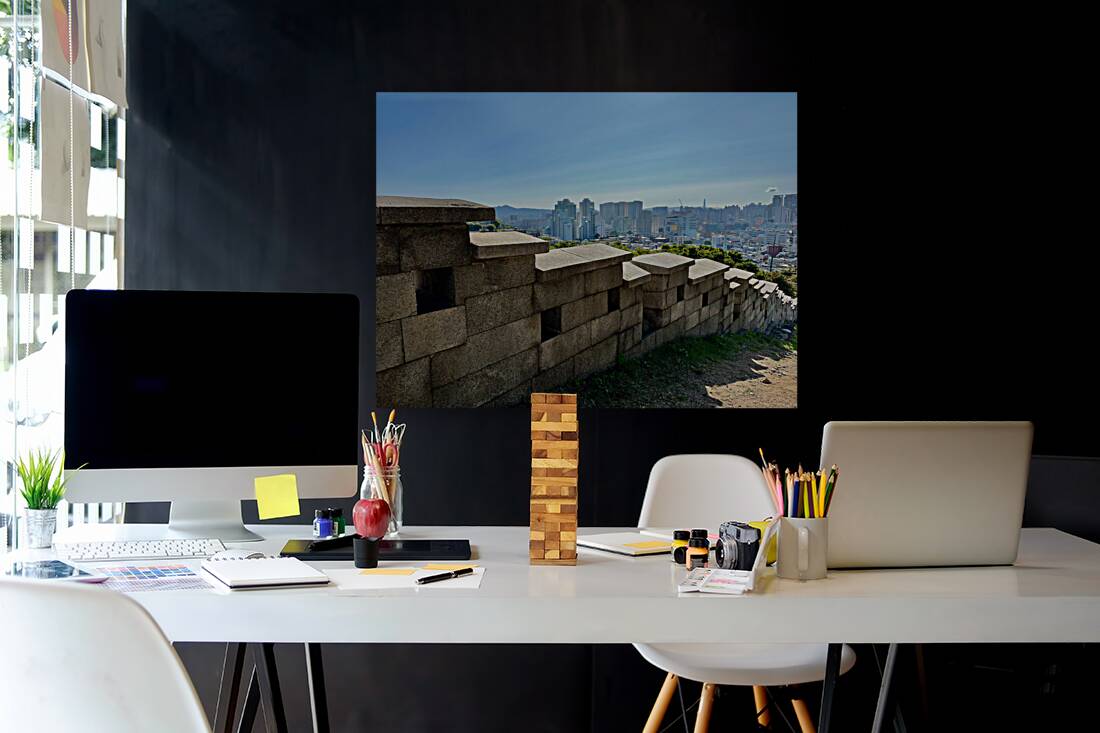 City View Behind the Wall Seoul South Korea 1 Reproduction