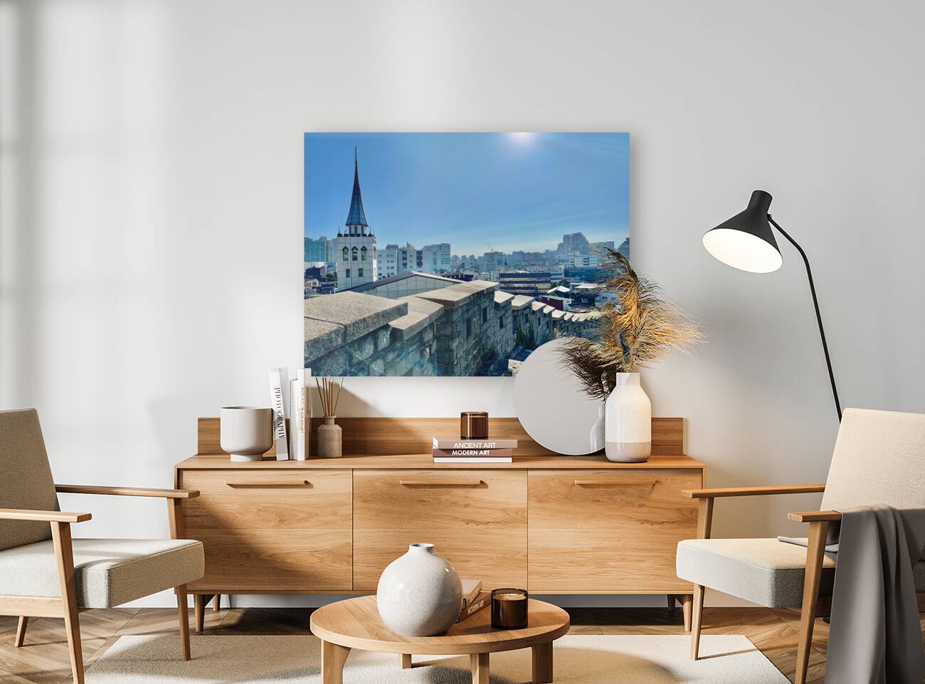 City View Behind the Wall Seoul South Korea 2 Reproduction