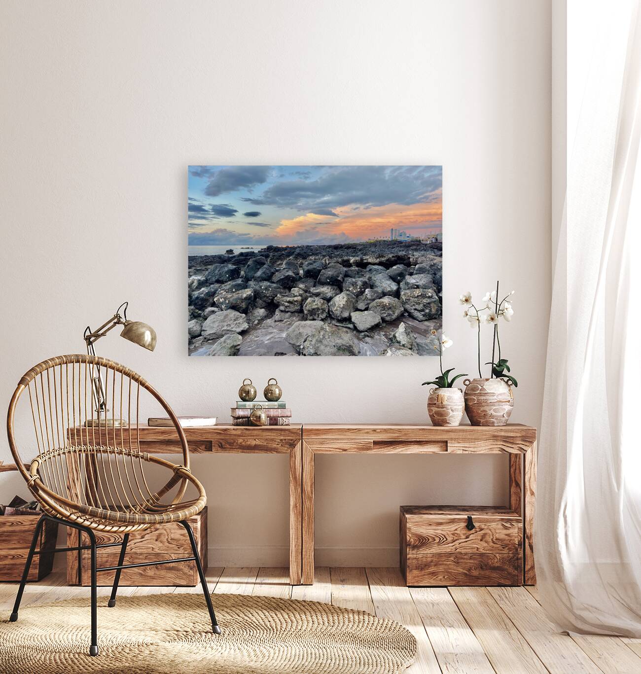 Samyang Beach Sunset Jeju South Korea 5 Reproduction