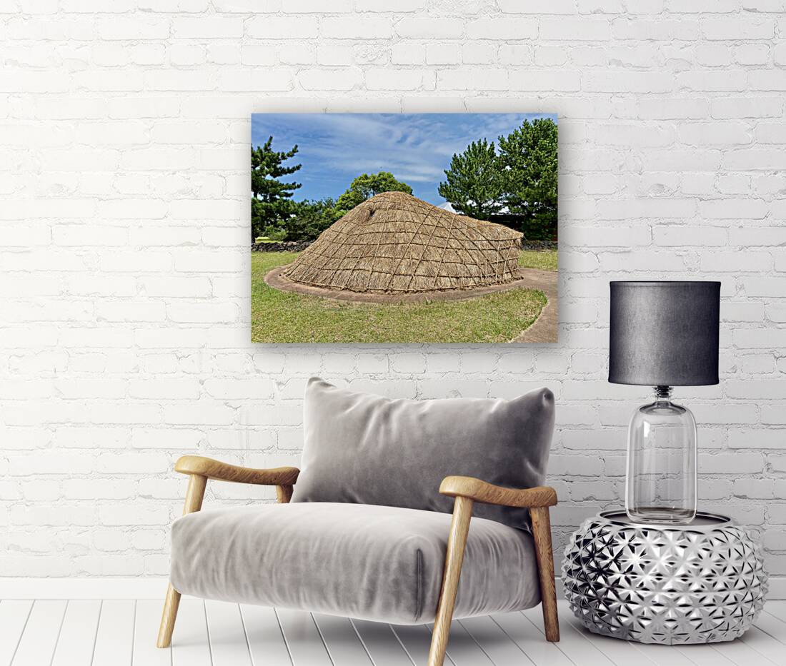 Traditional Village Hut Jeju South Korea 1 Reproduction