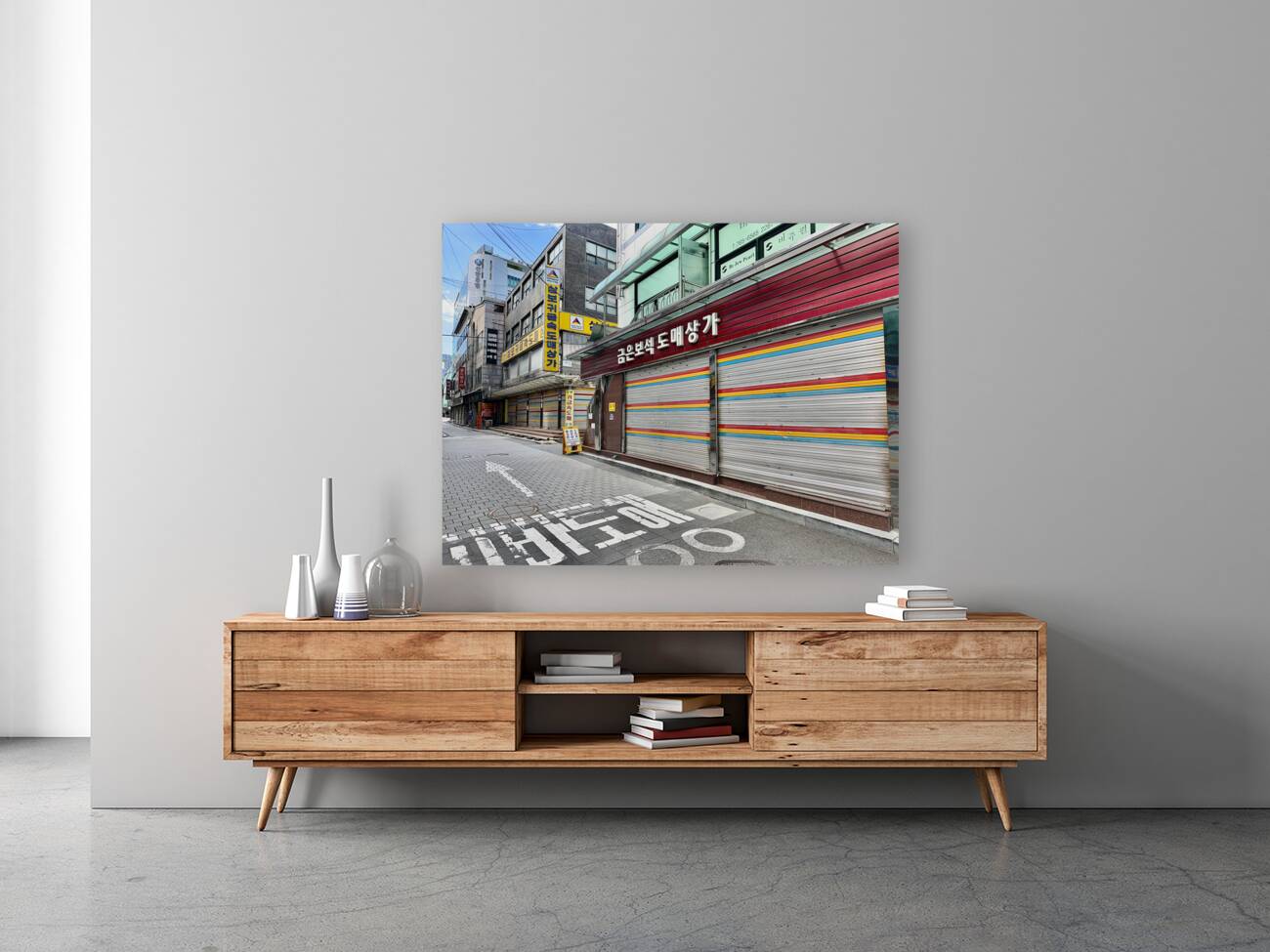 Streets of Seoul South Korea Reproduction