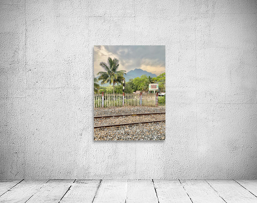 Railroad by the Mountain Wall Preview