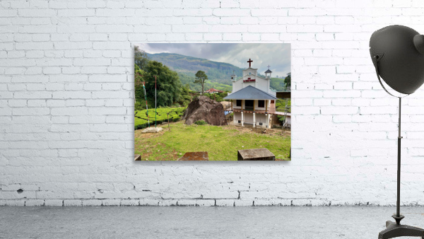 Chuch in Tea Plantations Wall Preview