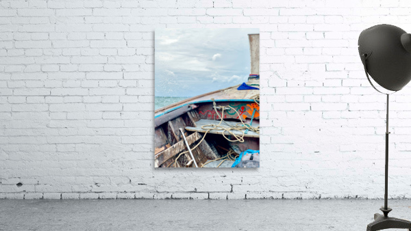 Front of Long Tail Boat Wall Preview