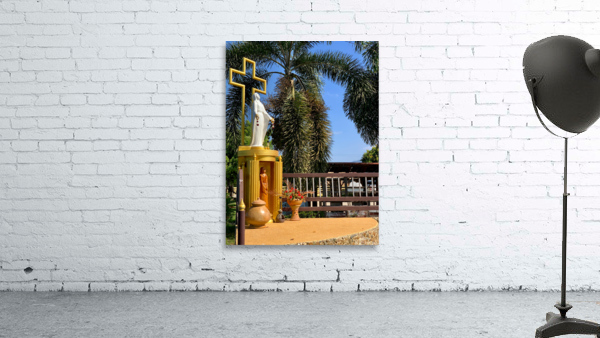 Mary’s Statue in front of the Cross Wall Preview