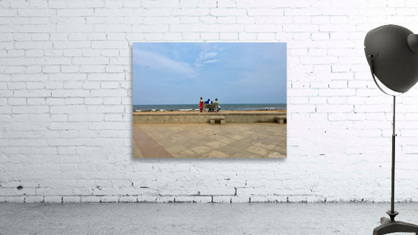 Family Bench at the Beach Wall Preview