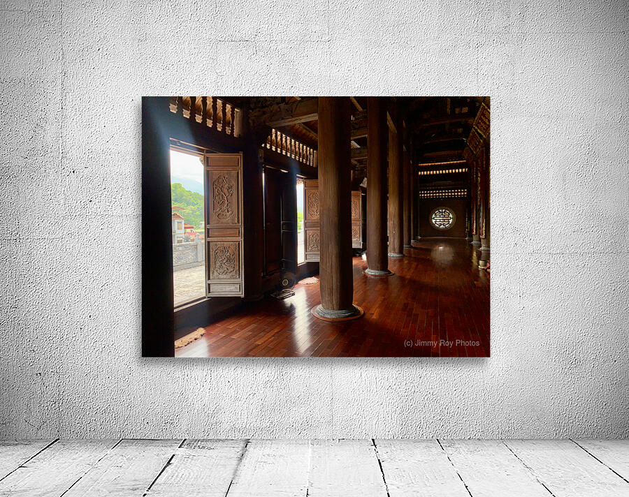 Inside Peace in Wooden Temple Wall Preview