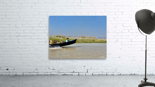 Fast Boat on the River Wall Preview