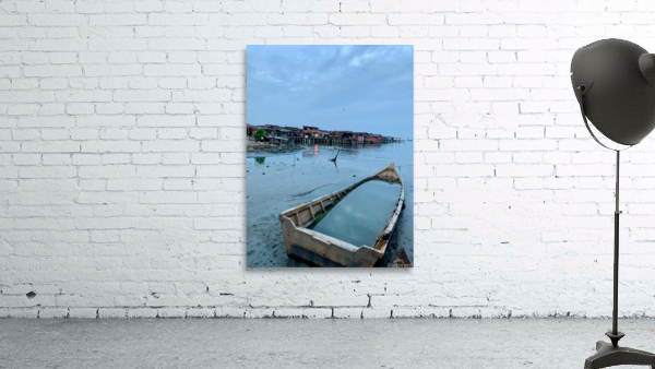 Boat Reflection Wall Preview