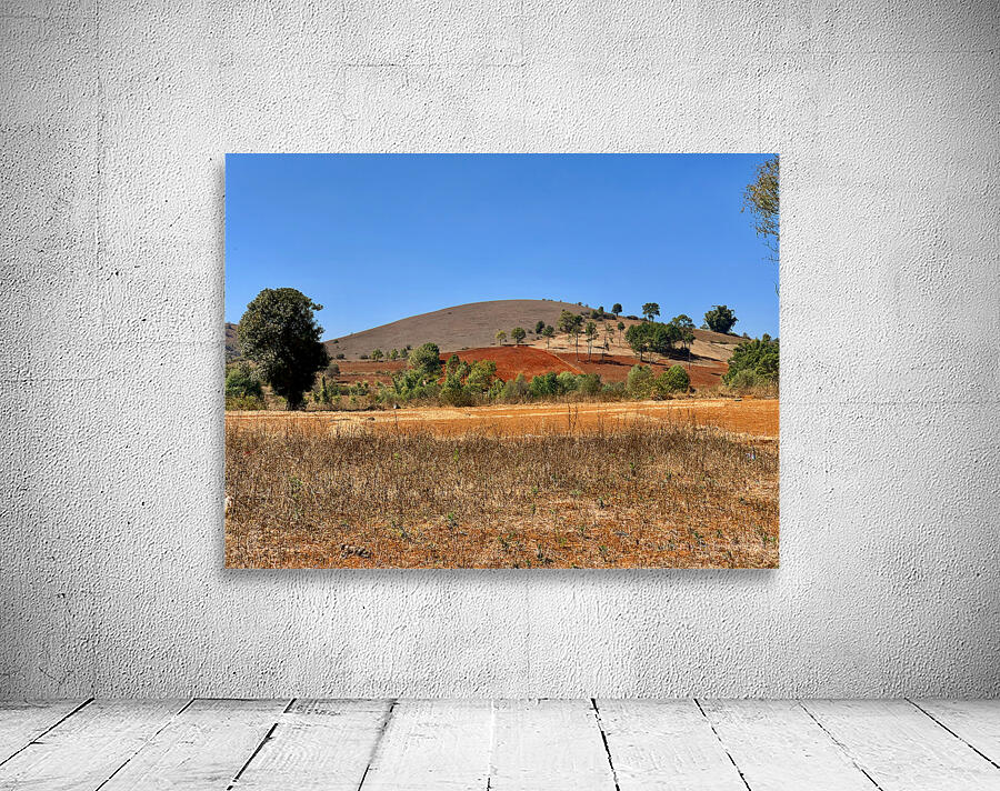 Earth Tones Hill Wall Preview