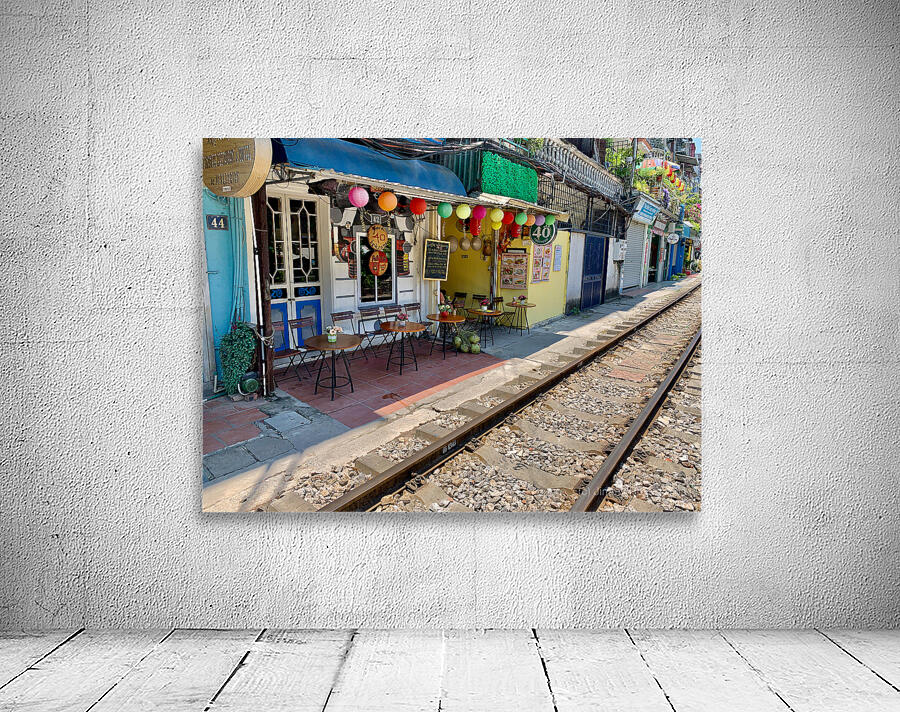 Coffee Shops by the Railroad Wall Preview