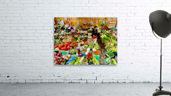 Fruits and Vegetables for Sale Wall Preview