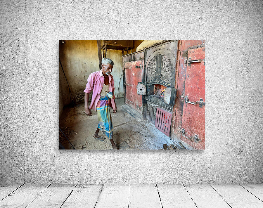 Man Fuelling Up the Fire Wall Preview