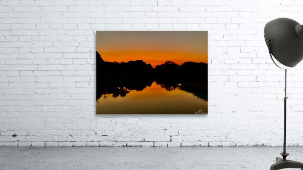 Orange Reflections over the Lake Wall Preview