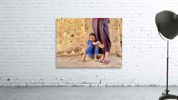 Myanmar Boy with Sling Shot Wall Preview