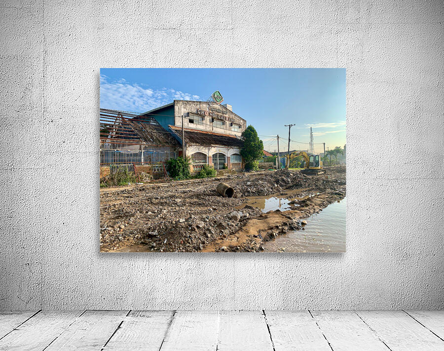 Nice Building in Construction Zone Wall Preview