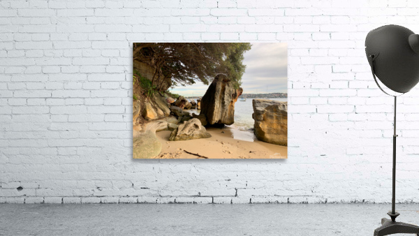 Sideway Rock on the Beach Wall Preview
