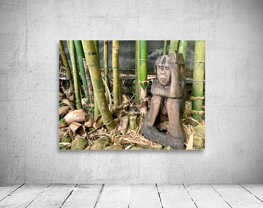 Thinking Wooden Sculpture Wall Preview