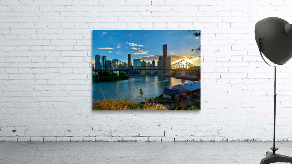 Brisbane Bridge at Sunset Wall Preview