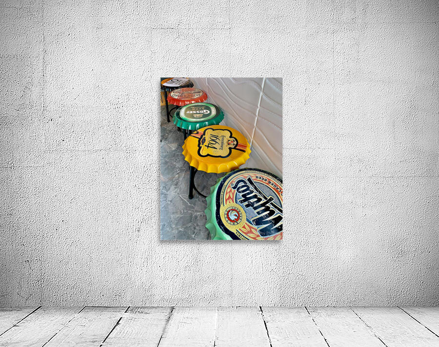 Beer Cap Stools  Wall Preview