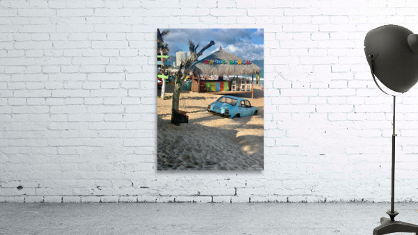 Car in the Sand Wall Preview