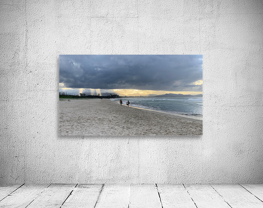 Sun Peaking Through a Dark Sky 2 Wall Preview