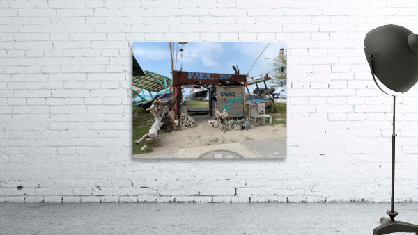 Crazy Island Barbershop Wall Preview