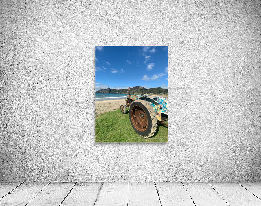 Colorful Tractor on the Beach Wall Preview