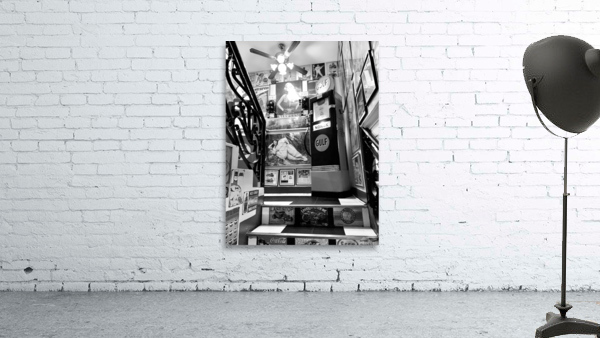 BW Vintage Gas Pumps Upstairs Wall Preview