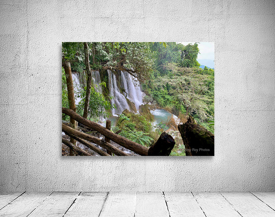 On Top of Kuang Si Waterfalls Wall Preview