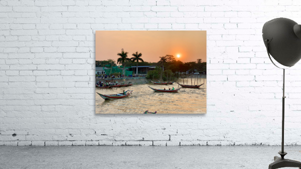 Sunset for the Boatmen Wall Preview