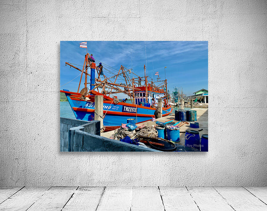 Freshly Painted Boat Wall Preview