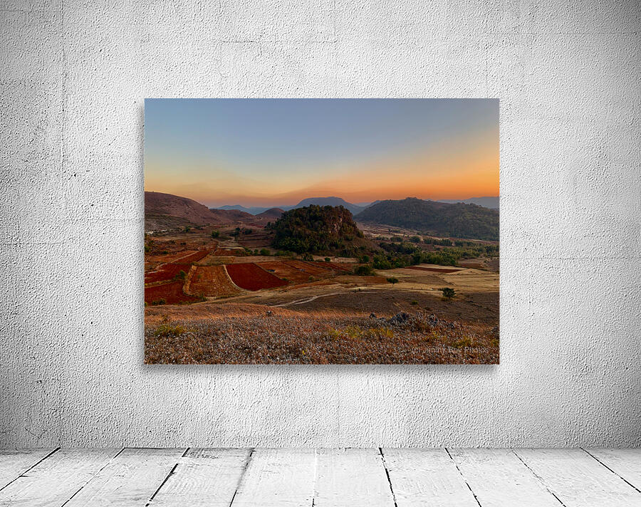 Earth Tones Sunset Wall Preview