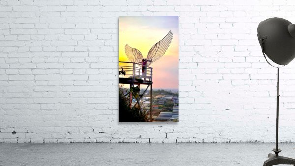 An Angel at Sunset Wall Preview