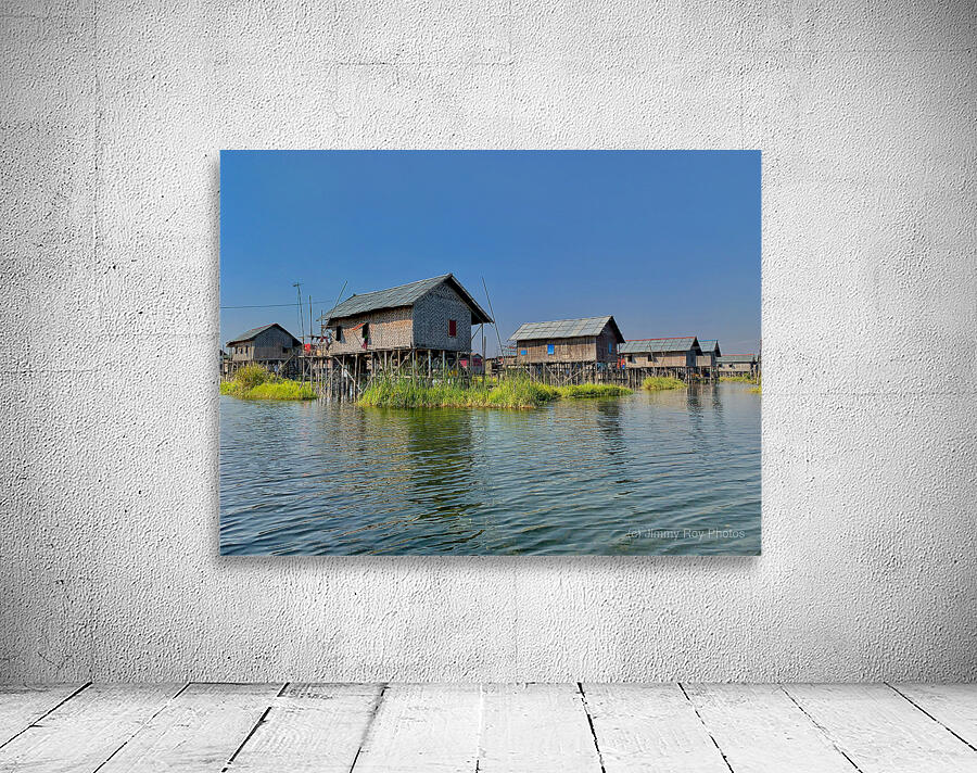 Inle Lake Houses Wall Preview
