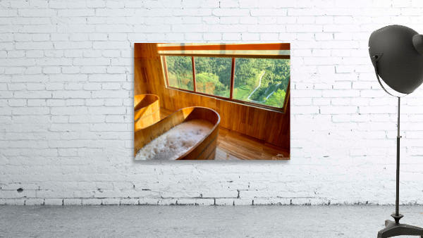 Wooden Bath with a View Wall Preview