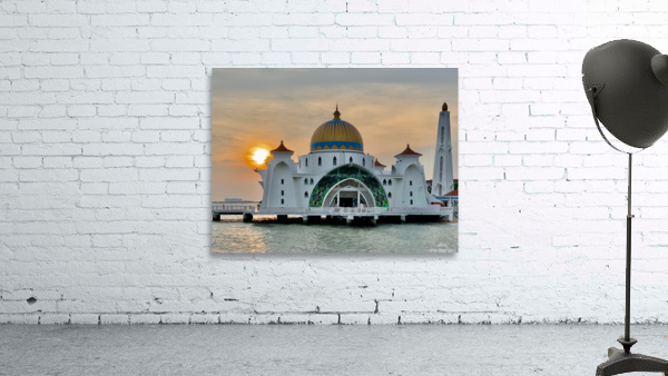 Masjid Selat Mosque In Melaka 1 Wall Preview