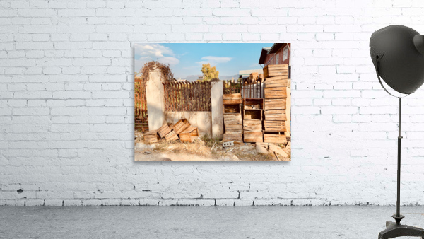 Vintage Wooden Crates Wall Preview