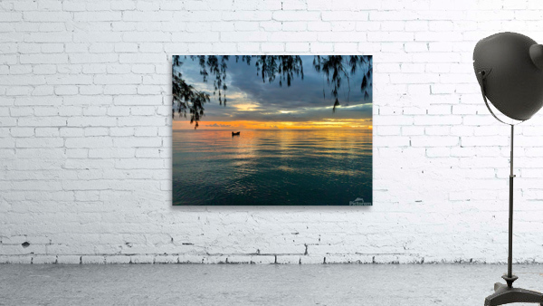 Calming Sunset Reflections Wall Preview