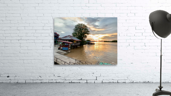 Don Det Sunset Laos Wall Preview