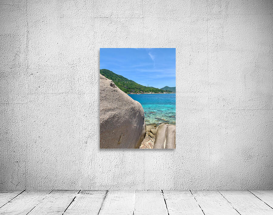 Mountains Water and Rocks Wall Preview